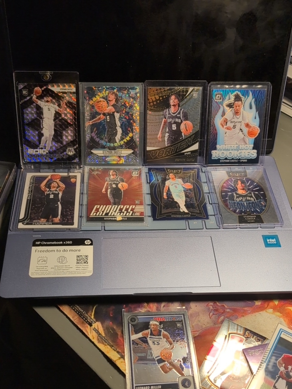 Panini Stephen Castle Rookie & Insert Card Lot - W Dylan Harper Rookie Free Ship